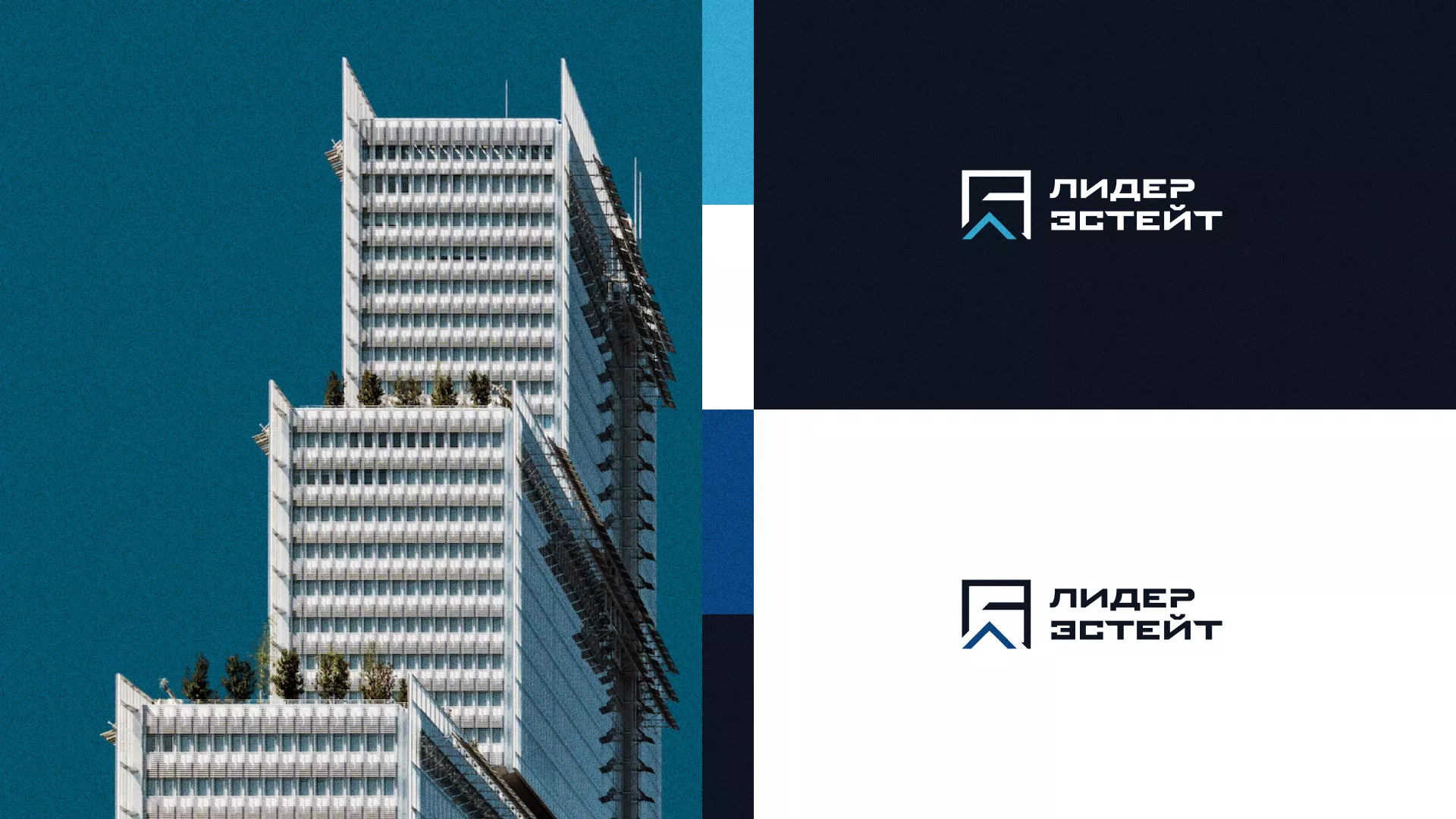 Разработка логотипа агентства недвижимости «Лидер Эстейт» в Почепе